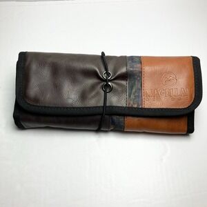 Magellan Outdoors Tri-Fold Roll-Up Dopp Kit Travel Shaving Bag Hygiene Organizer